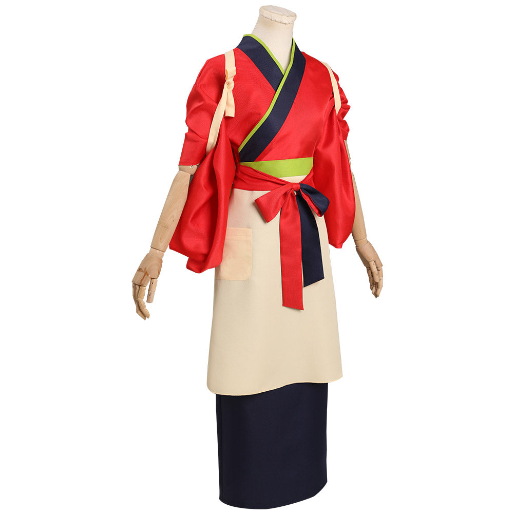 Lycoris Recoil Nishikigi Chisato Cosplay Kostüm Outfits Halloween Karneval Kimono