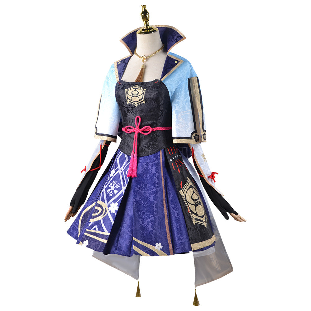 Kamisato Ayaka Cosplay Genshin Impact Kostüm Halloween Karneval Kleid