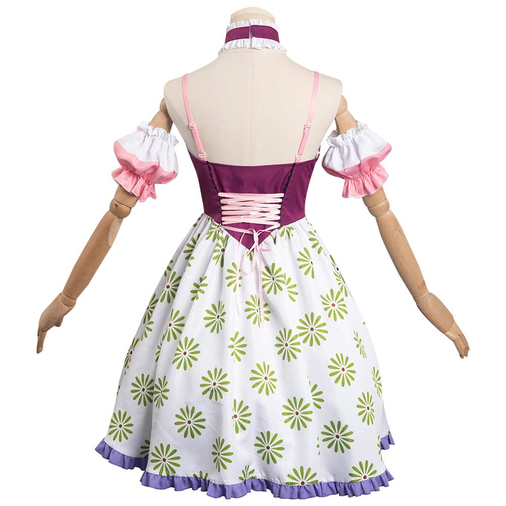 Sally Slater originell Kleid Haunted Mansion Sally Cosplay Halloween Karneval Kostüm