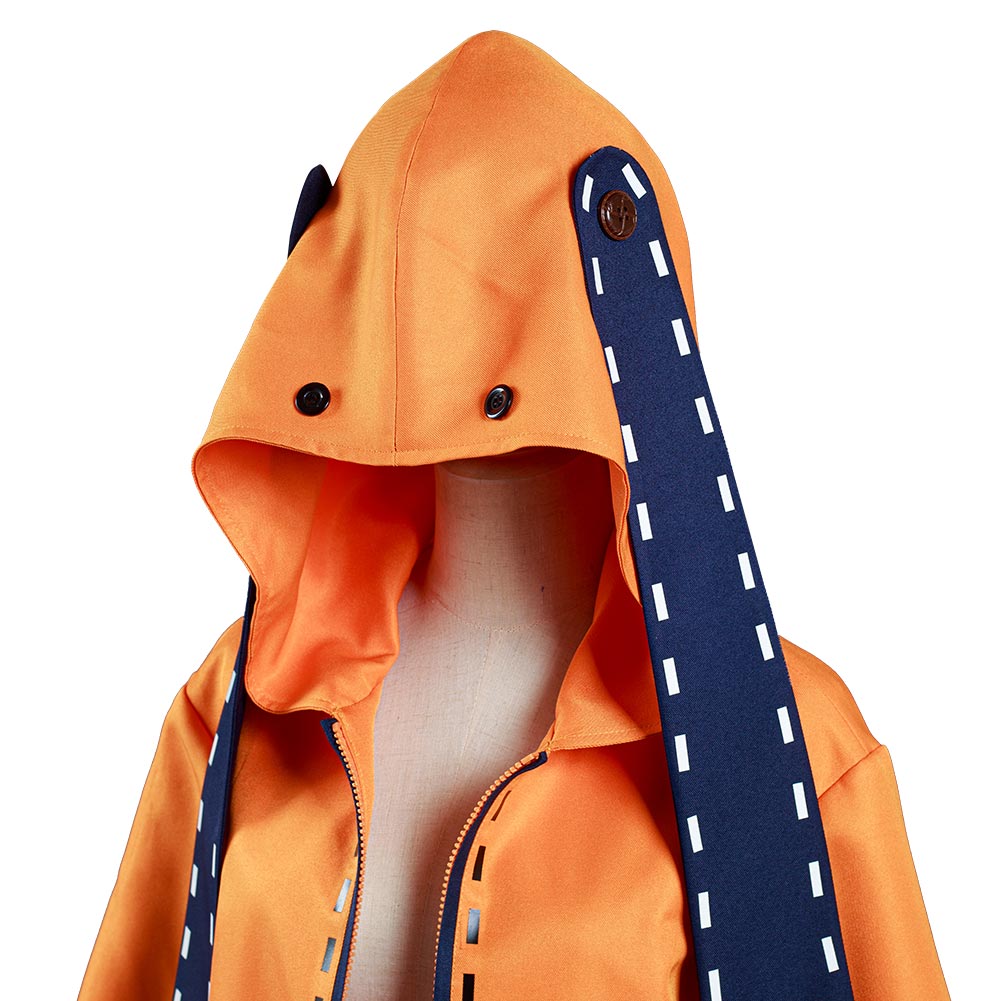 Kakegurui Runa Coat Runa Yomozuki Hoodie Fluffy Orange Hoodie Runa