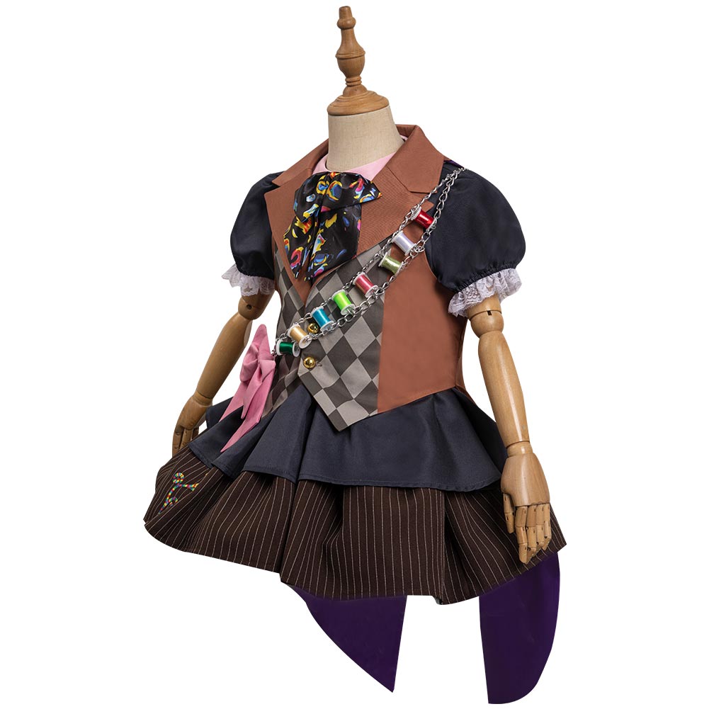 Kinder Alice in Wonderland Mad Hatter Tarrant Hightopp originelle Cosplay Kostüm Halloween Karneval Outfits Cossky®