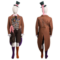 Kinder Alice in Wonderland Mad Hatter originelle Kostüm Halloween Karneval Outfits Cossky®