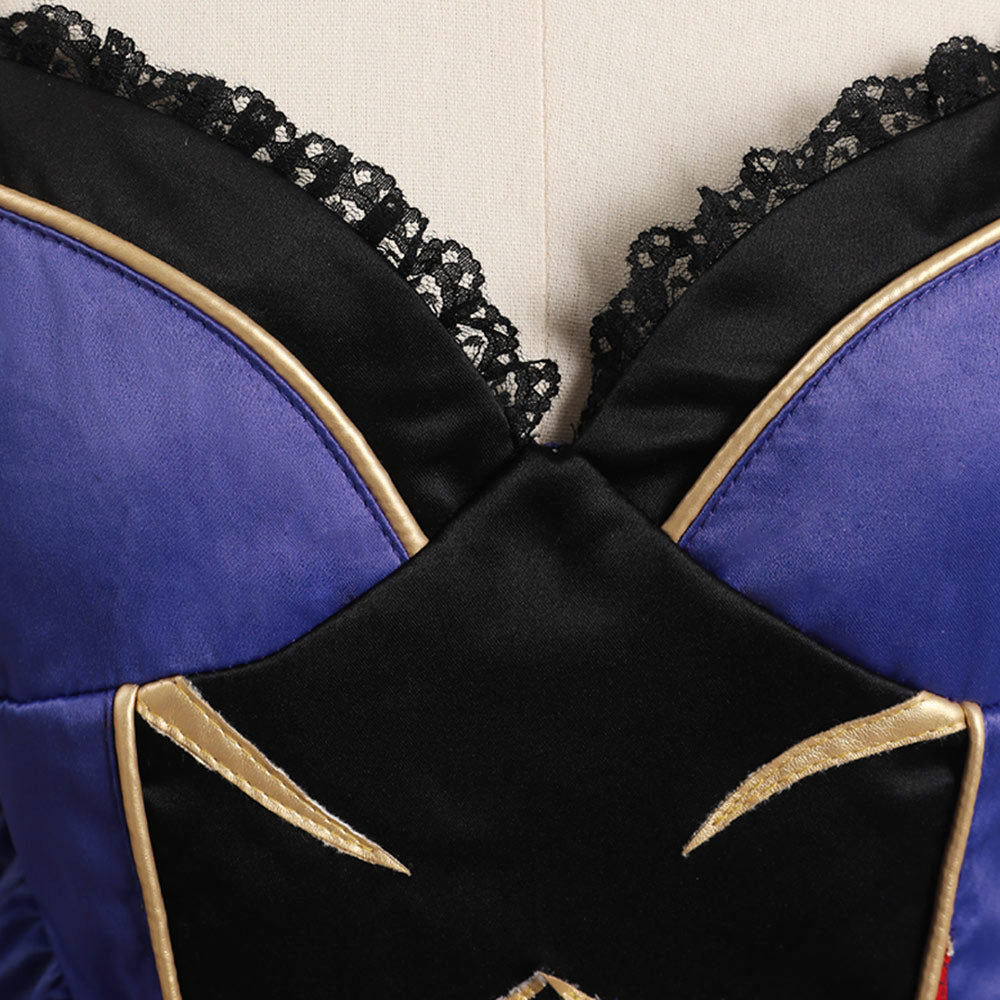 Genshin Impact Mona HEXE Cosplay Kostüm Halloween Karneval Outfits
