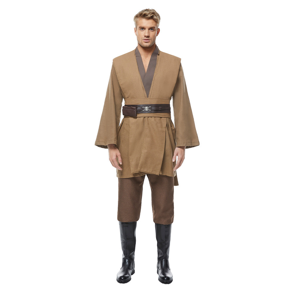 Kenobi Jedi TUNIC Cosplay Kostüm Braun Version