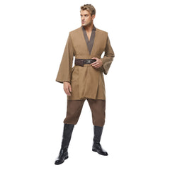 Kenobi Jedi TUNIC Cosplay Kostüm Braun Version