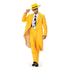 Stanley Ipkiss The Mask Die Maske Jim Carrey Gelb Anzug Cosplay Kostüm Karneval Kostüm