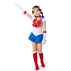 Sailor Moon Kinder Tsukino Usagi Kostüm Mädchen Halloween Karneval Kostüm