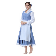 Die Schöne und das Biest Dienstmädchen Schurz Kleid Cosplay Kostüm