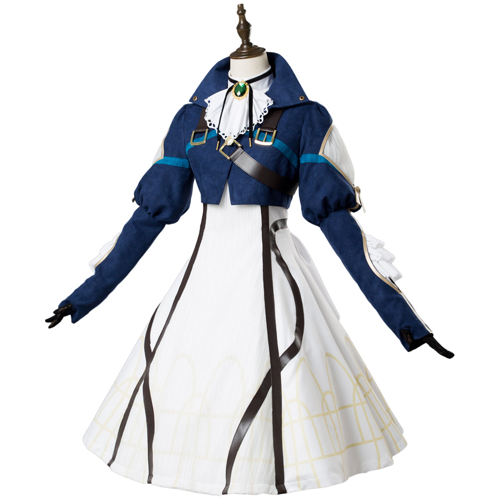 Violet Evergarden Vaioretto Evagaden Violet Kleid Cosplay Kostüm Karneval Outfits