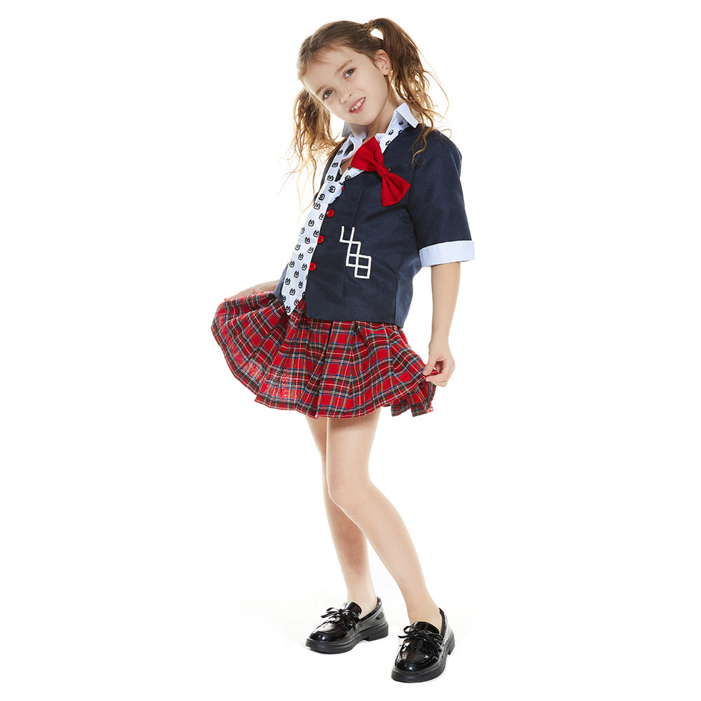 Mädchen Danganronpa Junko Enoshima Cosplay Kostüm Uniform für Kinder