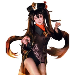 Genshin Impact HuTao Cosplay Halloween Karneval Kostüm
