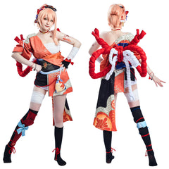 Genshin Impact Yoimiya  Halloween Karneval Outfits