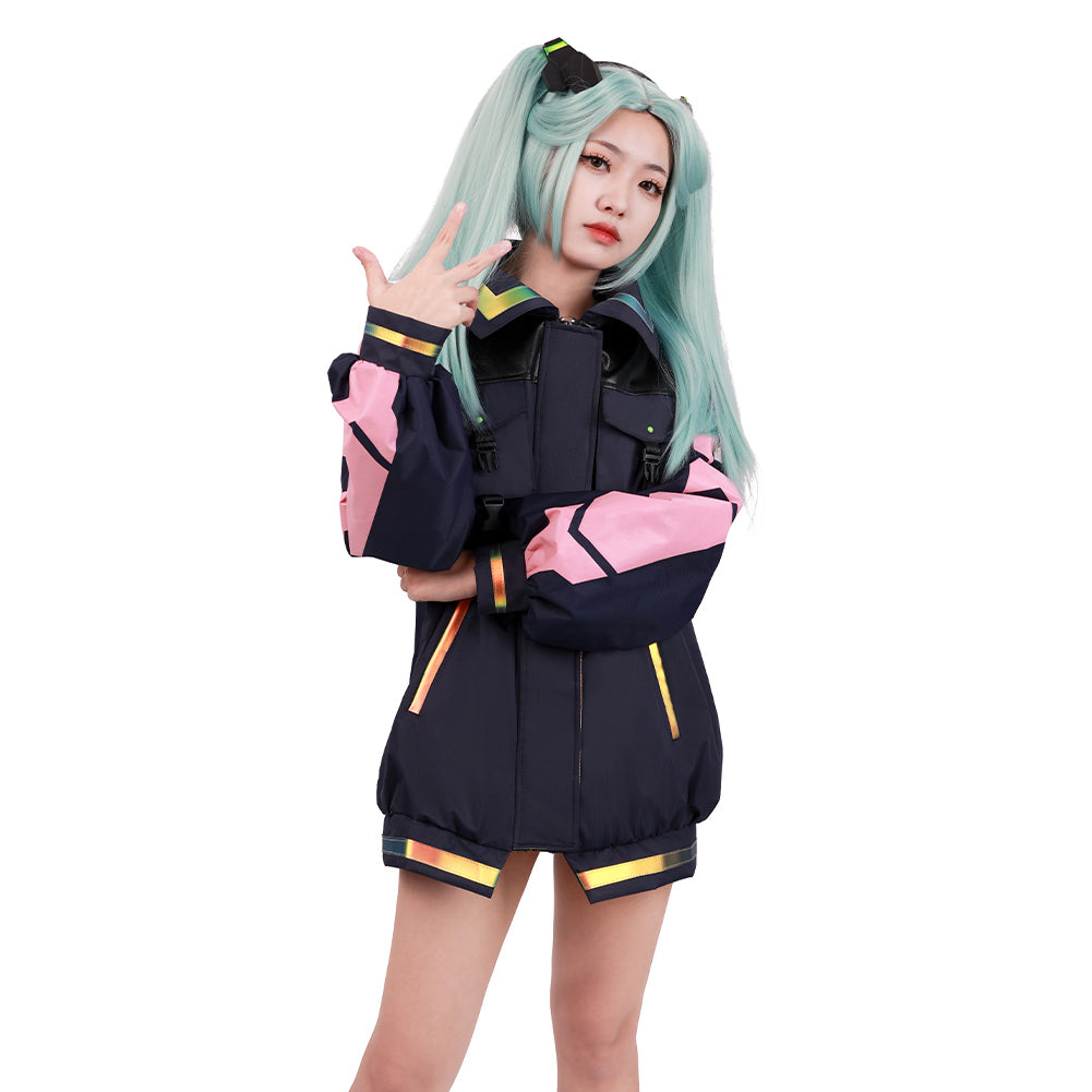 Cyberpunk: Edgerunners Rebecca Cosplay Kostüm Outfits Halloween Karneval Mantel