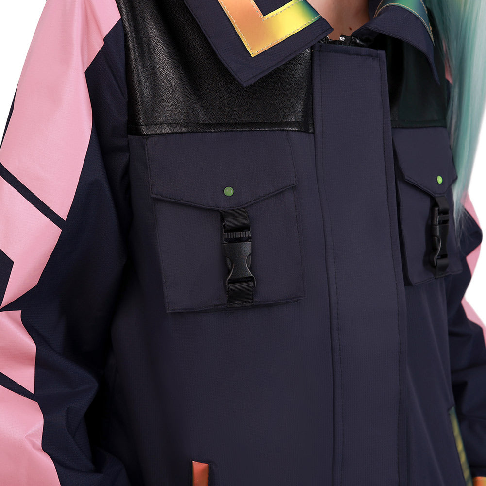 Cyberpunk: Edgerunners Rebecca Cosplay Kostüm Outfits Halloween Karneval Mantel