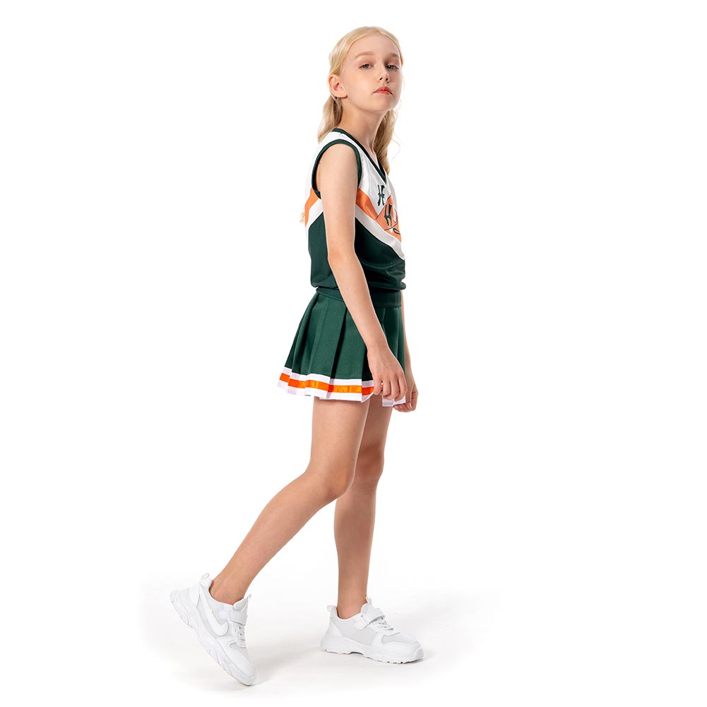 Kinder Stranger Things 4 Hawkins High School Cheerleading Cosplay Chrissy Kostüm Halloween Karneval Kleid