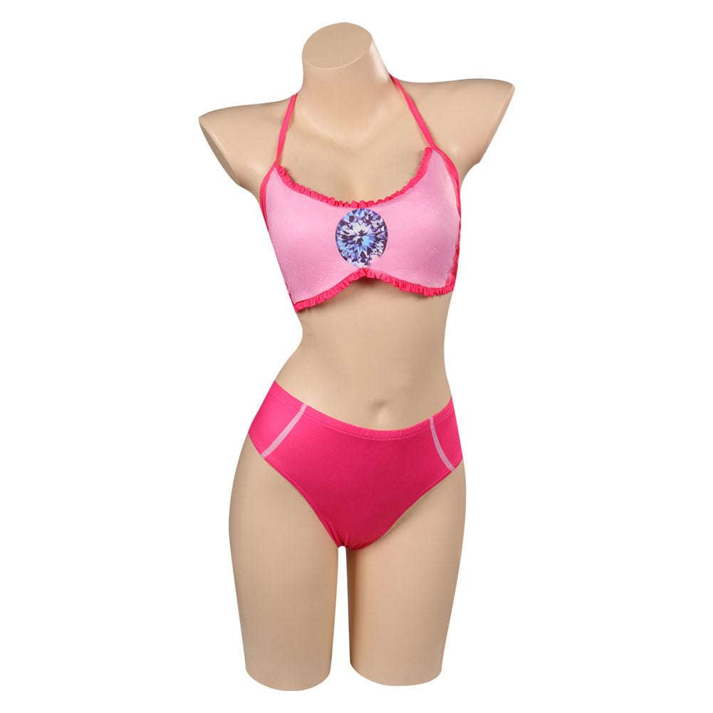 The Super Mario Bros. Movie Prinzessin Peach Sommer originelle 3tlg Bademode Cossky®