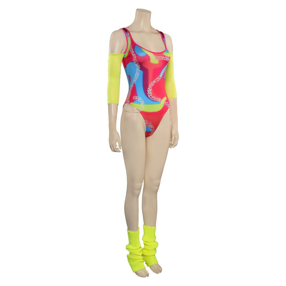 Barbie Film 2023 Margot Robbie Bodysuit Sportliche Kleidung Cosplay Kostüm