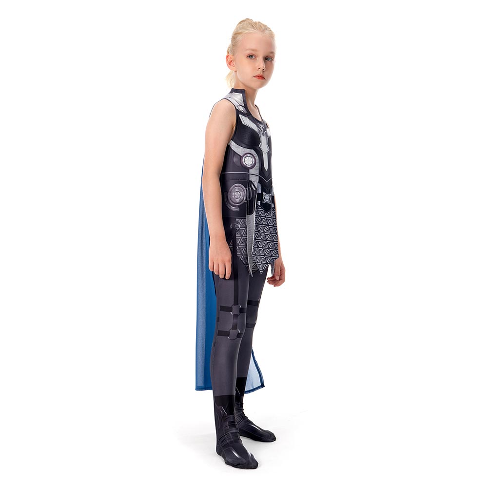 Kinder Thor: Love and Thunder (2022) Valkyrie Cosplay Kostüm Halloween Karneval Jumpsuit