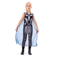 Kinder Thor: Love and Thunder (2022) Valkyrie Cosplay Kostüm Halloween Karneval Jumpsuit