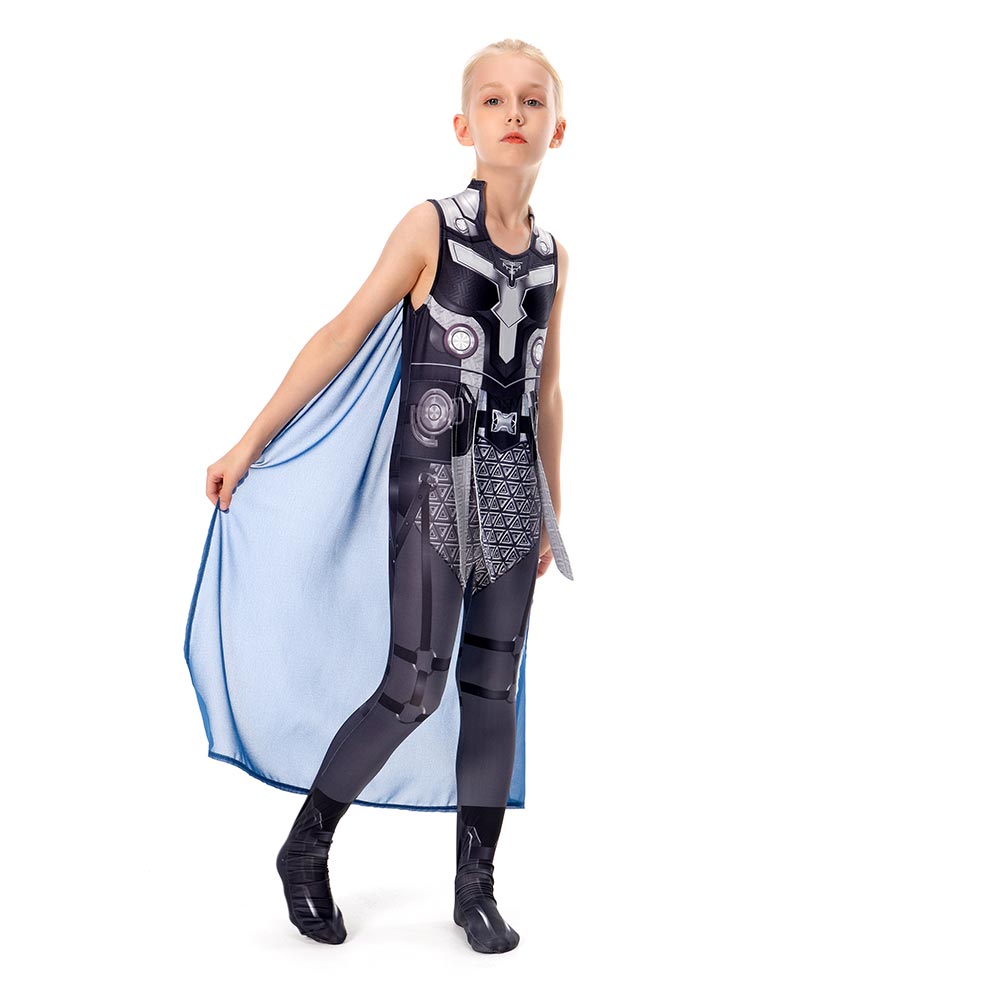 Kinder Thor: Love and Thunder (2022) Valkyrie Cosplay Kostüm Halloween Karneval Jumpsuit