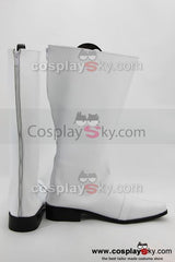 Power Ranger Cosplay Schuhe Stiefel Maßgeschneiderte Weiß