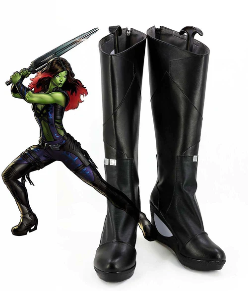 Guardians of the Galaxy 2 Gamora Cosplay Schuhe