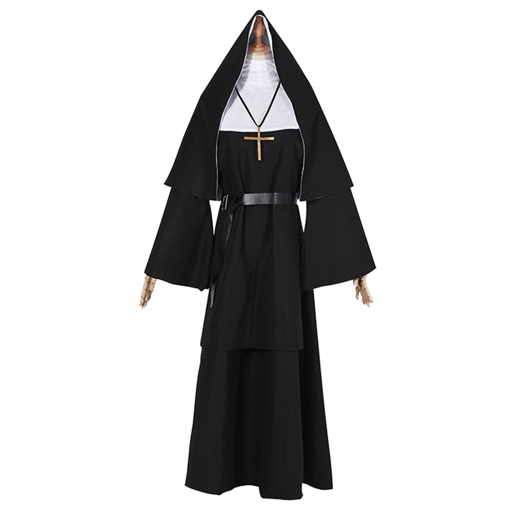 The Conjuring The Nun Valak Scary Horror Nonne Cosplay Kostüm Set