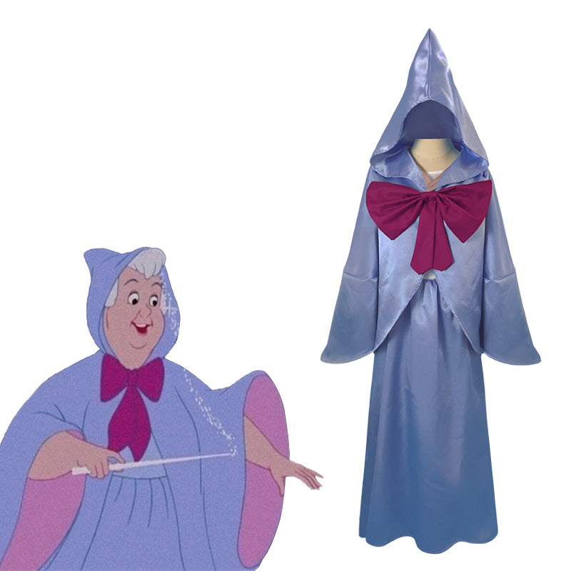 Cinderella The Fairy Godmother Cosplay Kostüm Outfits Halloween Karneval Kleid