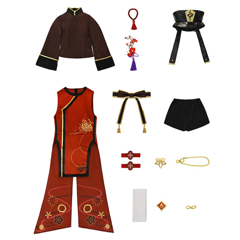 Hu Tao Genshin Impact Cosplay Kostüme Halloween Karneval Outfits Stil B