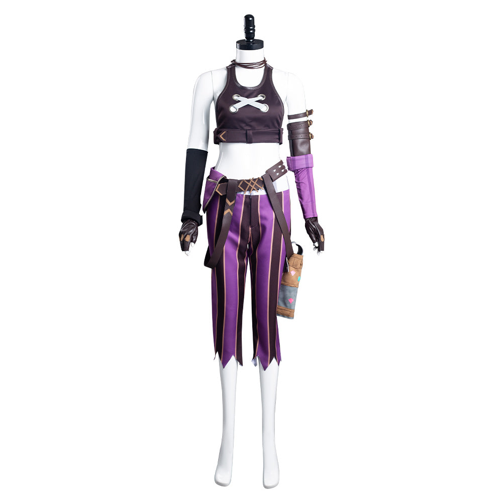 Arcane: League of Legends LoL Jinx Cosplay Kostüme Uniformen Outfits Halloween Karneval Set