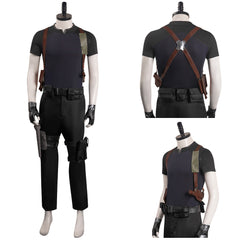 Leon S.Kennedy Resident Evil 4 Remake Cosplay Kostüm Halloween Karneval Outfits