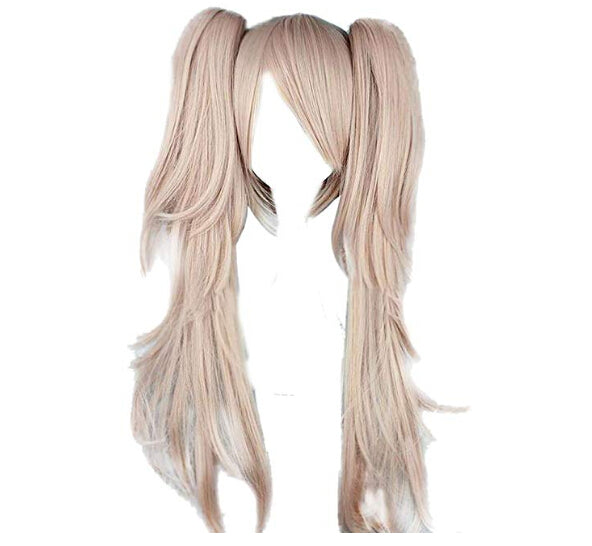 Danganronpa Junko Enoshima Perücke Cosplay Perücke Rosa Lang Haar