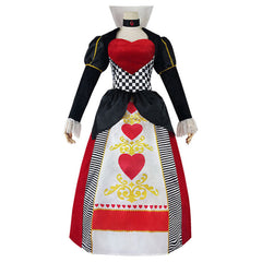 Queen Of Hearts Cosplay Kostüm Outfits Halloween Karneval Kleid Stil B