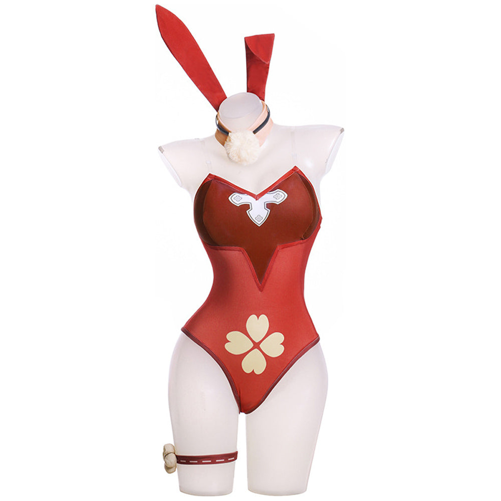 Genshin Impact Klee Cosplay Bunny Girls Kostüm Halloween Karneval Outfits