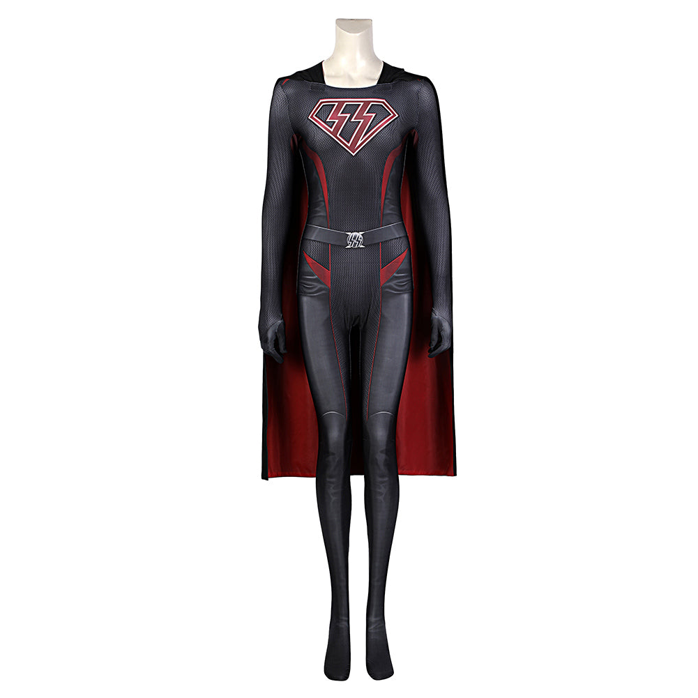OVERGIRL Jumpsuit Superwoman/Supergirl Cosplay Kostüm Halloween Karneval Outfits