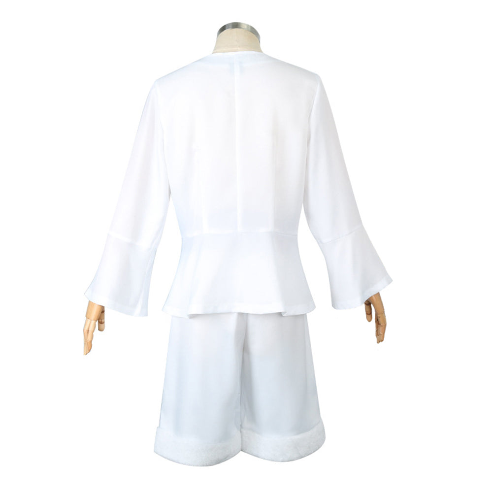 One Piece Monkey D. Luffy weiß Kostüm SET Cosplay Halloween Karneval Outfits