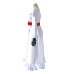 Kinder Mädchen Annabelle Film Kleid Cosplay Kostüm Weiß Karneval