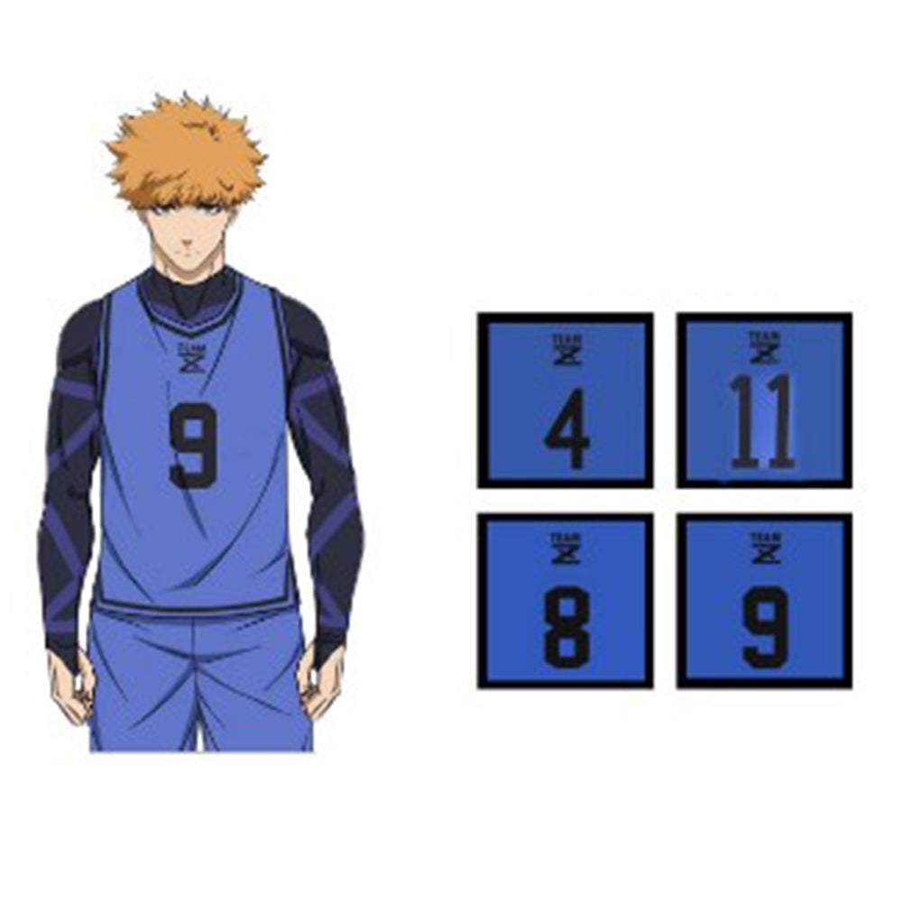 BLUE LOCK Hyouma Chigiri Jumpsuit Nu. 4/8/9 Sportanzug Cosplay Outfits