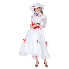 Mary Poppins Kleid Cospaly Kostüm Halloween Damen Kleid Erwachsene