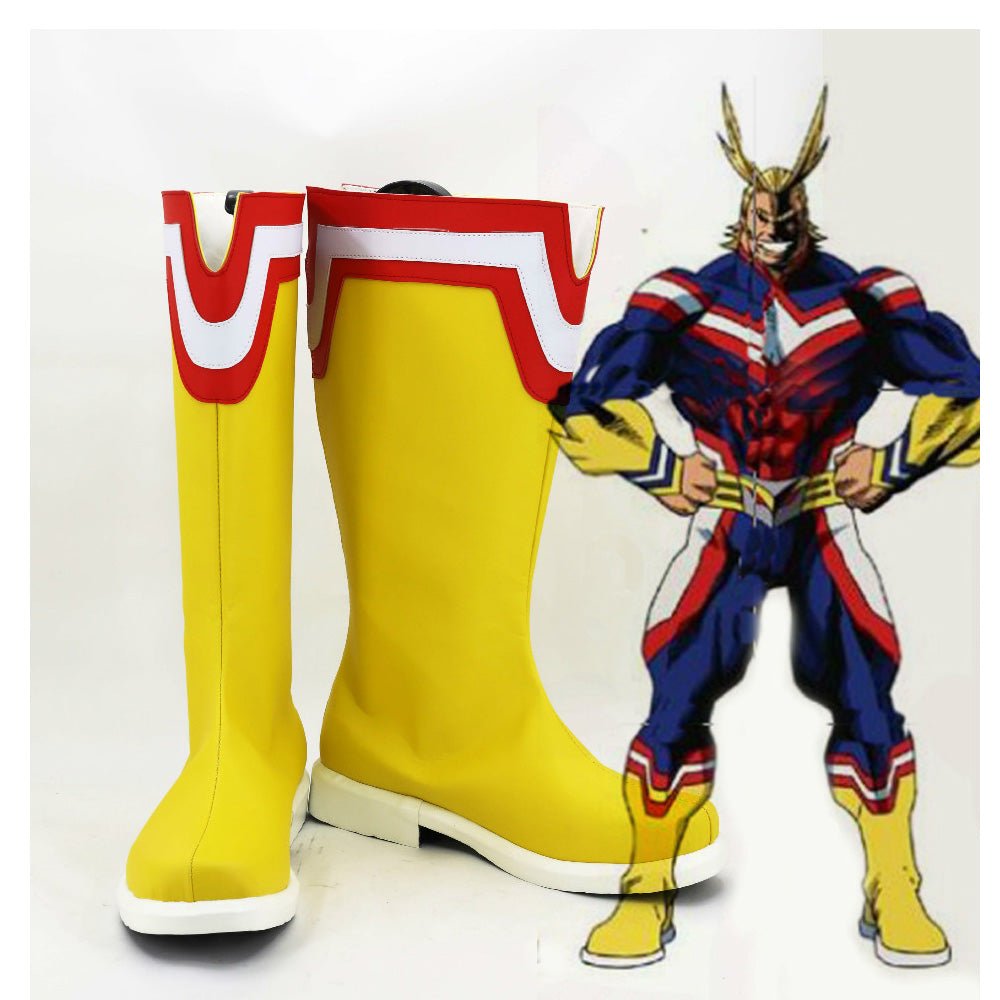 Boku no Hero Academia BNHA Two Heroes Young All Might Stiefel Cosplay Schuhe Stiefel