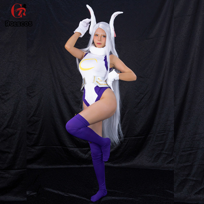 Boku no Hero Akademia BNHA da Coniglio Kostüm Miruko Cosplay Hase Jumpsuit Cosplay Kostüm