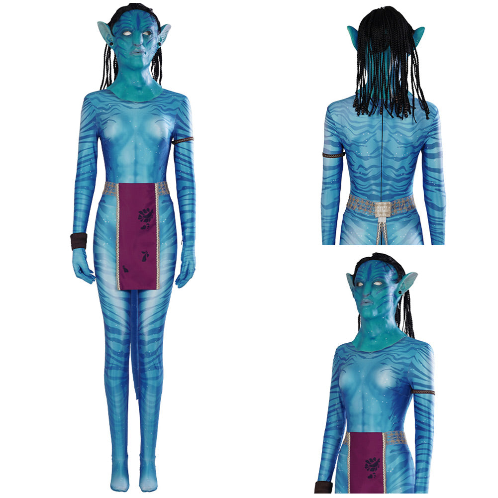 Avatar: The Way of Water Neytiri Jumpsuit Cosplay Halloween Karneval O –