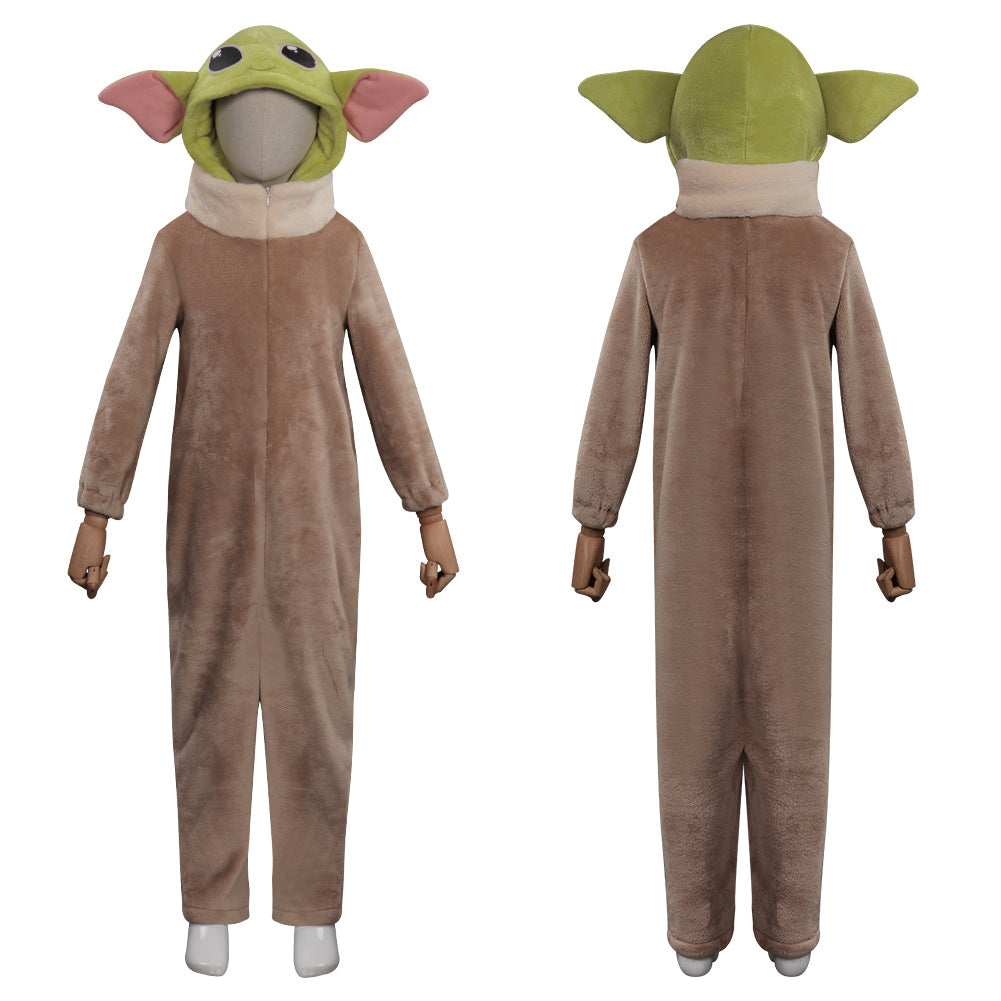 Kinder The Mandalorian Baby Yoda Cosplay Kostüme Outfits Halloween Karneval Jumpsuit