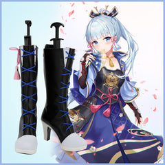 Genshin Impact Kamisato Ayaka Stiefel Schuhe Cosplay Schuhe