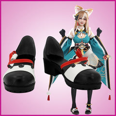 Genshin Impact Ms Hina Stiefel Schuhe Cosplay Schuhe