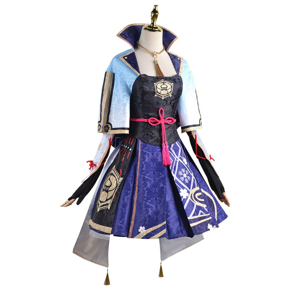 Kamisato Ayaka Cosplay Genshin Impact Kostüm Halloween Karneval Kleid