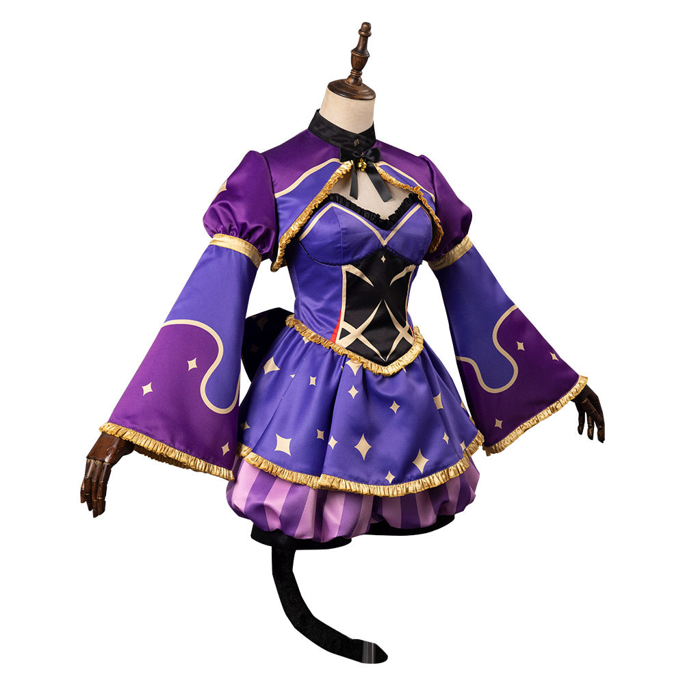 Genshin Impact Mona&Alice in Wonderland Grinsekatze Kleid originelle Halloween Karneval Outfits Cossky®