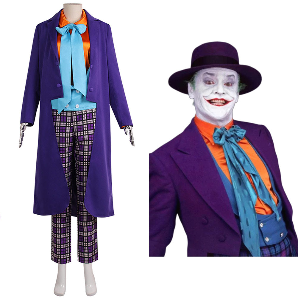 Joker Batman 1989 Cosplay Kostüm Outfits Halloween Karneval Anzug