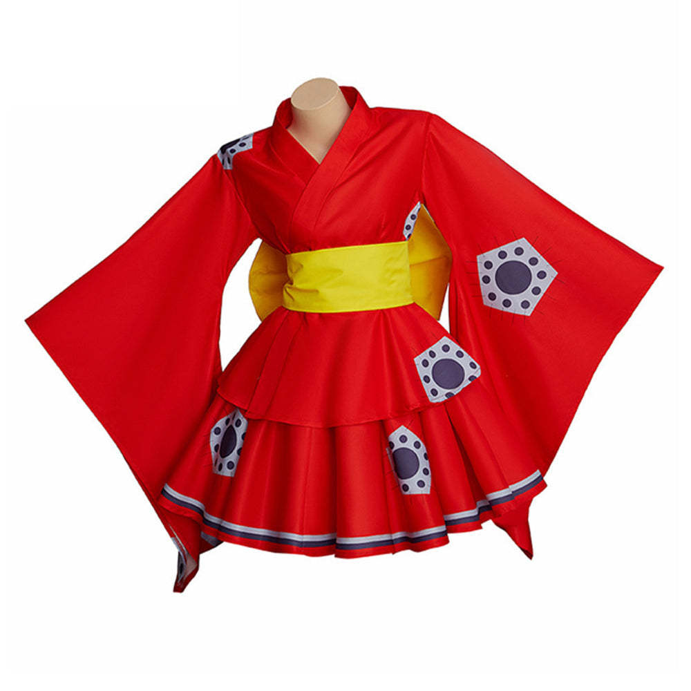 One Piece Luffy Lolita Kleid Cosplay Halloween Karneval Outfits