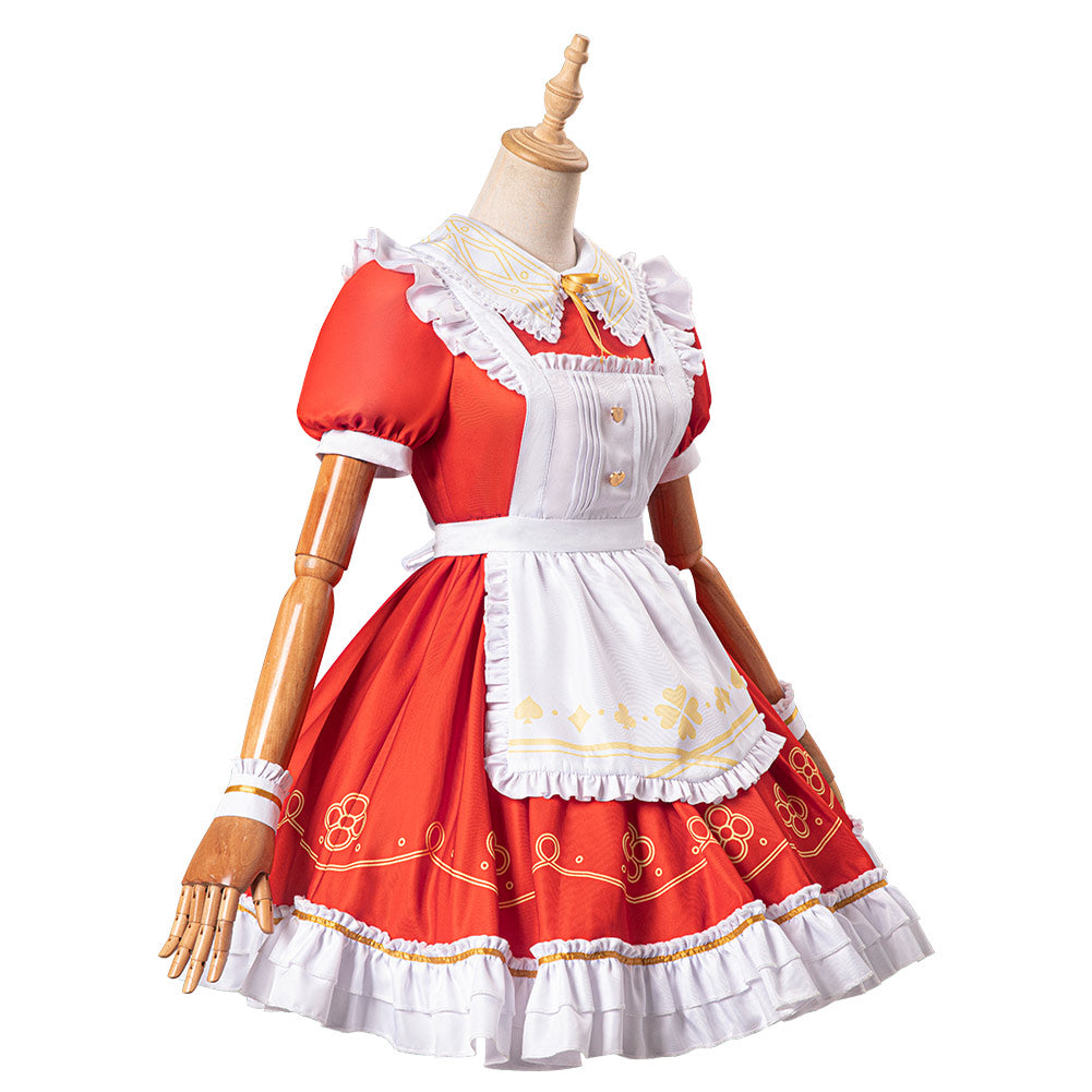Genshin Impact Alice in Wonderland Alice Cosplay KLEE Kostüm Halloween Karneval originell Kleid